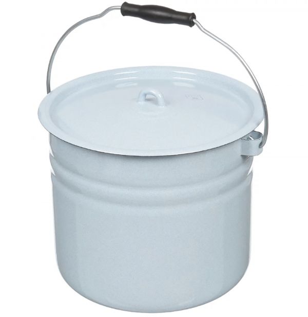 Bucket 9.0l with lid 1221c (cylindrical) without rice
